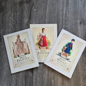 Vintage American Book Book Lot Meet Molly, Josefina, Felicity Book One